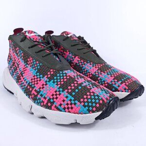 Nike Air Footscape Desert Chukka Mens 11 Woven Lifestyle Shoes Green Blue Pink